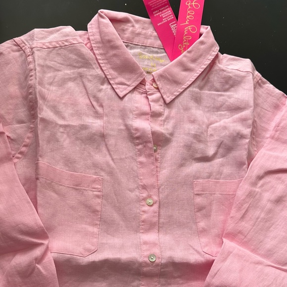Lilly Pulitzer Tops Lilly Pulitzer Pale Pink Button Down Shirt